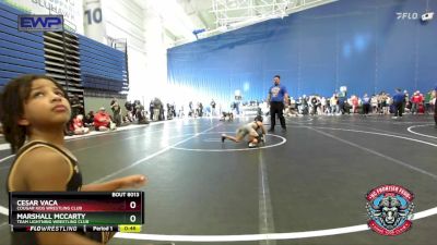 58-61 lbs Round 1 - Cesar Vaca, Cougar Kids Wrestling Club vs Marshall McCarty, Team Lightning Wrestling Club