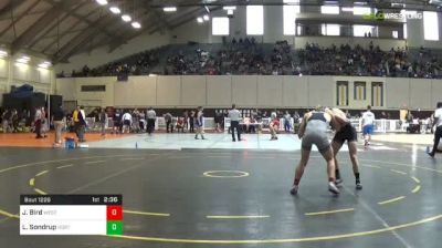 165 lbs Consi Of 16 #2 - Jared Bird, Western Wyoming College vs Logan Sondrup, Northwest College