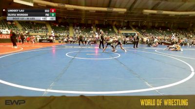 90 lbs Consi Of 8 #2 - Lindsey Lau, Golden Backs MRTC vs Olivia Worden, Paola Wrestling Club