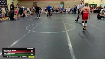 80 lbs Semifinal - Adam Gordy, Unattached vs Vito Naljayan, Young Guns