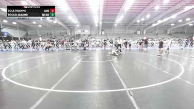 80 lbs Rr Rnd 3 - Cole Telenko, All-American Wrestling Club Blue vs Rocco Albano, Ruthless Black