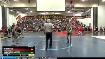 126 lbs Champ. Round 2 - Thomas Le, Laguna Hills vs Alexander Virtue, Mira Costa