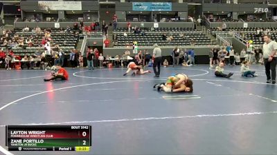 130 lbs 2nd Place Match - Zane Portillo, Yankton Jr Bucks vs Layton Wright, Powerhouse Wrestling Club