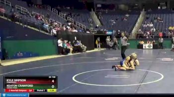 3 lbs Champ. Round 1 - Kyle Simpson, Parkwood vs Keaton Crawford, Union Pines