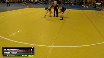 125 lbs Finals (8 Team) - Karsen Fenger, Minnewaska vs Jace Ignaszewski, Maple River/United South Central