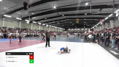 49 lbs Rr Rnd 2 - Kai Molina, Southwest Hammers vs Clay Randall, NAZ Grapplers