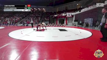 106 lbs Finals (8 Team) - Rylan Sandoval, BLACKWELL vs Lane Walters, SALINA
