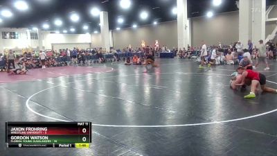 144 lbs Round 1 (6 Team) - Gordon Watson, Florida Young Gunslingers vs Jaxon Frohring, Wrestling University