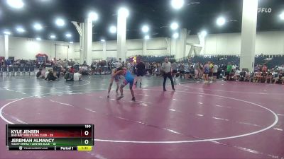 150 lbs Round 4 (10 Team) - Jeremiah Almancy, Youth Impact Center Blue vs Kyle Jensen, Bad Bay Wrestling Club