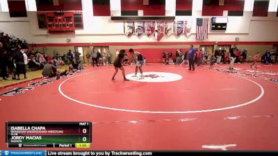 170-186 lbs Round 3 - Jordy Macias, Wapato vs Isabella Chapa, Okanogan Underground Wrestling Club