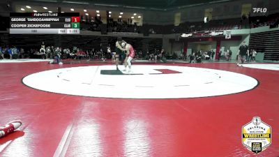 165 lbs Semifinals (8 Team) - Cooper Zickefoose, CLAREMORE vs George Tahdooahnippah, ELGIN