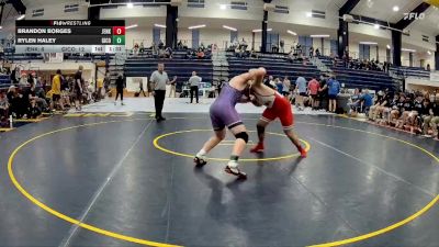 215 lbs Round 1 (16 Team) - Rylen Haley, Gilmer County vs Brandon Borges, Jenkins