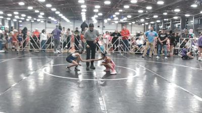 60 lbs Round 3 (4:30pm Friday) - Valentina Swingler, Lady Rangers vs Samantha Ham, Minnesota Funky Singlets