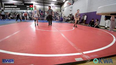 84-88 lbs Rr Rnd 2 - Easton Brown, Blackwell Wrestling Club vs Emerson Rollings, Tulsa Blue T Panthers