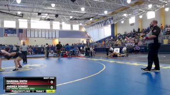 165 lbs Semifinal - Mariona Smith, Oak Grove High School vs Andrea Dowdy, East Central High School Girls