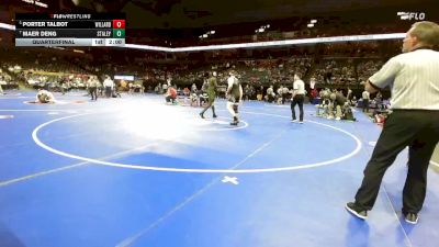 215 Class 4 lbs Quarterfinal - Porter Talbot, Willard vs Maer Deng, Staley