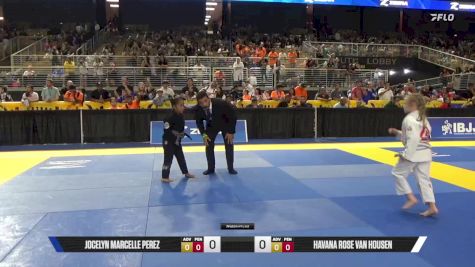 Havana Rose Van Housen vs Jocelyn Marcelle Perez 2025 Pan Kids Jiu-Jitsu IBJJF Championship