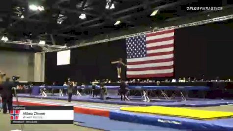 Althea Zinmer - Tumbling, Midwest Training - 2021 USA Gymnastics Championships