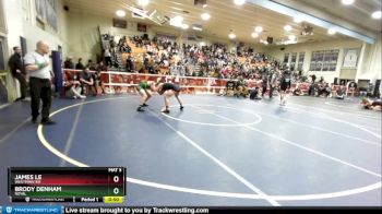 132 lbs Cons. Round 4 - Brody Denham, Royal vs James Le, Westminster