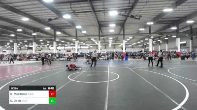 90 lbs 2nd Place - Kai Moritomo, Prescott Valley Bighorns vs Greyson Davis, Hyperbolic WC