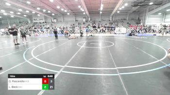 75 lbs Rr Rnd 3 - Owen Pascarella, Ride Out Wrestling Club Blue vs Luke Beck, Kraken
