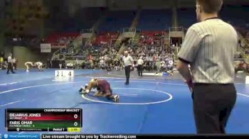 160 lbs Quarterfinals (8 Team) - DeJarius Jones, W2-Minot vs Faris Omar, E3-Fargo Davies