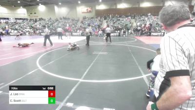 70 lbs Quarterfinal - John Lee, Spanish Springs WC vs Christopher Scott, Delta Wrestling Club