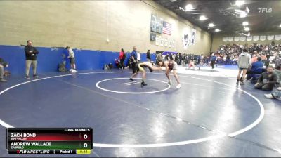 132 lbs Cons. Round 5 - Andrew Wallace, Cabrillo vs Zach Bond, Simi Valley