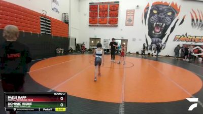 67 lbs Round 2 - Paele Rapp, Powell Wrestling Club vs Dominic Higbie, Cody Wrestling Club