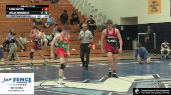 Boys-152 lbs 1st Place Match - Logan Hrenenko, Clarke`s Dream Team vs Colin Smyth, Nick`s Knights