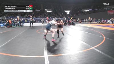 4A/3A/2A/1A Girls 135 Cons. Round 2 - Haydee Everett, Phoenix Girls vs Averi Fisher, Echo / Stanfield Girls