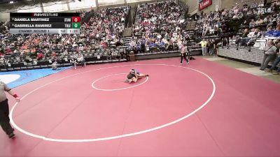 4A 130 lbs Champ. Round 1 - Daniela Martinez, Stansbury vs Gabriella Ramirez, Tooele