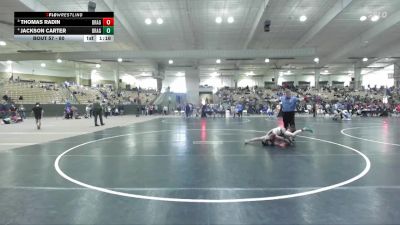 80 lbs Semifinal - Thomas Radin, Higher Calling Wrestling vs Jackson Carter, Williamson Co Wrestling Club