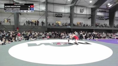 Junior Girls FS - 135 lbs Champ. Round 1 - Alyssa McCallson, ID vs Lilyana Lamothe, WA