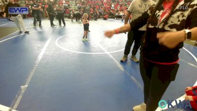 40-43 lbs Quarterfinal - Laylen Parish, Wagoner Takedown Club vs Hunter Prose, Jay Wrestling Club