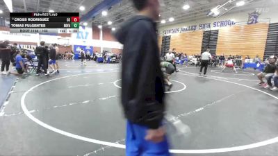 165 lbs Champ. Round 3 - Cross Rodriguez, Calvary Chapel (Santa Ana) vs Tomas Fulgentes, Royal