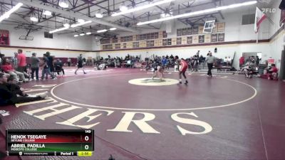 149 lbs Champ. Round 2 - Henok Tsegaye, Skyline College vs Abriel Padilla, Modesto College