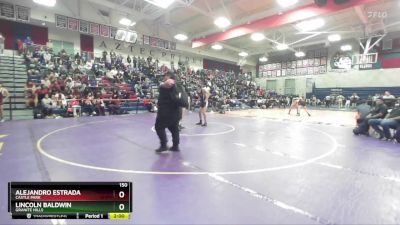 150 lbs Champ. Round 1 - Lincoln Baldwin, Granite Hills vs Alejandro Estrada, Castle Park