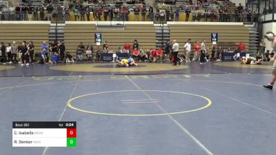 174 lbs Consi Of 16 #1 - Colby Isabelle, Brown University vs Rollie Denker, Michigan State