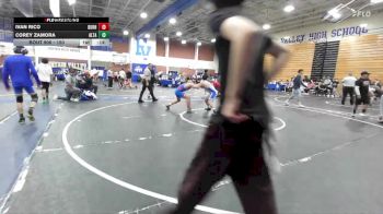 150 lbs Cons. Round 2 - Ivan Rico, Durham vs Corey Zamora, Alta Loma