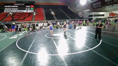 105 lbs Hayden Kumfer, Alaska HS Girls vs Maritza Medina, Idaho 1 HS Girls