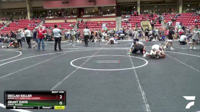 100 lbs 1st Place Match - Declan Keller, Dodge City Wrestling Academy vs Grant Davis, Honey Badger