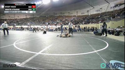 64 lbs Consi Of 8 #1 - Wyatt Holtz, Wagoner Takedown Club vs Demitri Strange, Woodland Wrestling Club