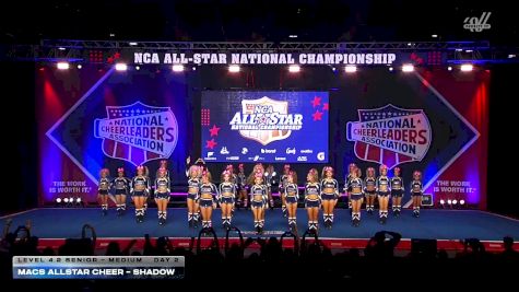 Mac's Allstar Cheer - Shadow [2026 L4.2 Senior - Medium Day 2] 2026 NCA All-Star National Championship