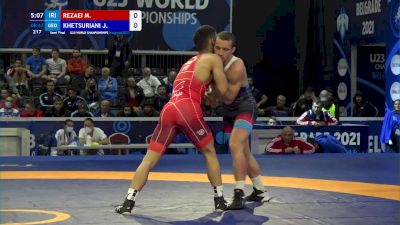 67 kg Semifinal - Mohammad Javad Rezaei, Iri vs Joni Khetsuriani, Geo