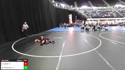 5th - 6th grade - 117 Champ. Round 1 - Kinnick Vance, Immortal Athletics WC vs Weston Schwartz, Iowa