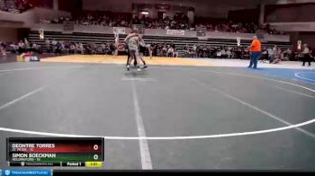 135 lbs Semis & 1st Wrestleback (8 Team) - Simon Boeckman, Holdingford vs Deontre Torres, St. Peter