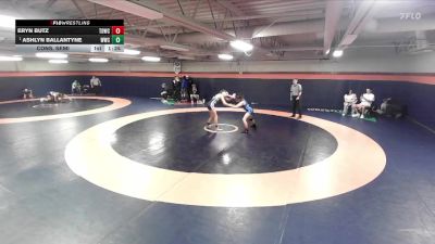 115-120 lbs Cons. Semi - Ashlyn Ballantyne, Westlake Wrestling Club vs Eryn Butz, Total Domination Wrestling Club