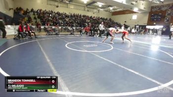 215 lbs Semifinal - Tj Delgado, Redlands East Valley vs Brandon Townsell, Ayala