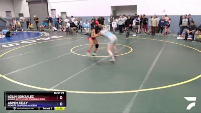 144 lbs Rr1 - Aspen Kelly, Pioneer Grappling Academy vs Azlin Gonzalez, Alaska Battle Cats Wrestling Club